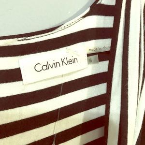 Calvin Klein striped midi dress
